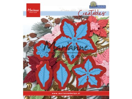 marianne design creatables petras poinsettia lr043
