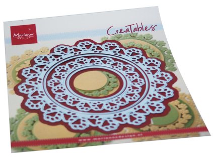 marianne design creatables paw prints circle lr075