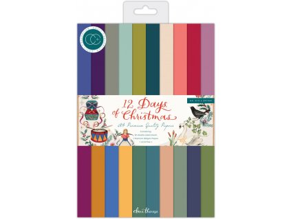 craft consortium 12 days of christmas a4 paper pad