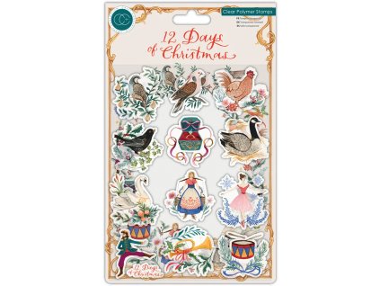 craft consortium 12 days of christmas clear stamps