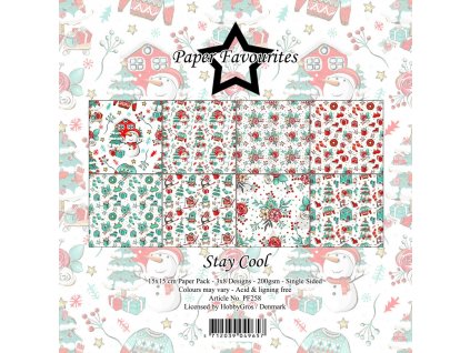 paper favourites stay cool 6x6 inch paper pack pf2