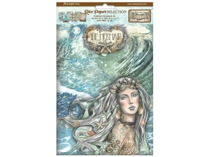 stamperia songs of the sea a4 rice paper selection