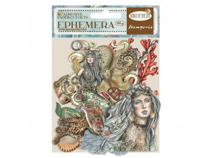 stamperia songs of the sea ephemera mermaids 36pcs