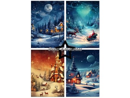 paper favourites winter village a5 paper pack pfa1 (1)