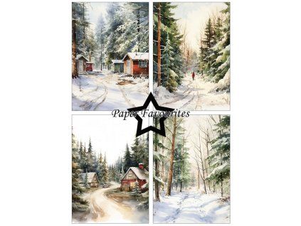 paper favourites winter forest a5 paper pack pfa10 (1)