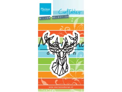 marianne design craftables geometric deer cr1445