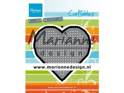 marianne design craftables cross stitch heart cr14