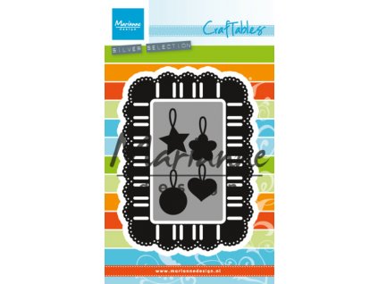 marianne design craftables ribbon rectangle cr1436