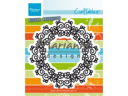 marianne design craftables floral doily cr1470 dis