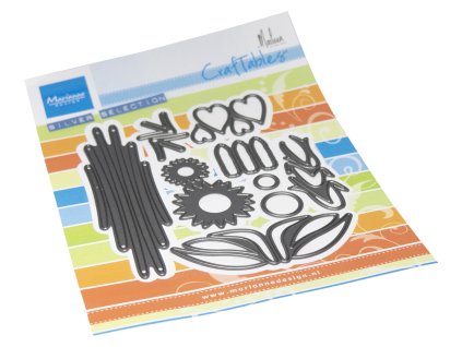 marianne design craftables by marleen corn sunflow