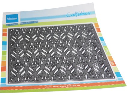 marianne design craftables background leaves cr162