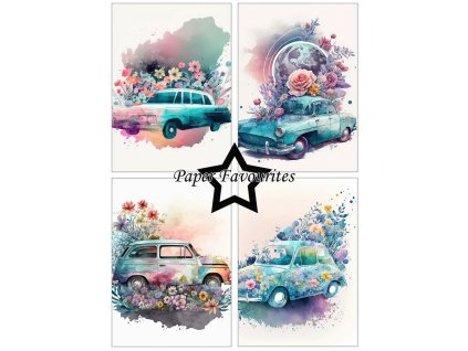paper favourites floral cars a5 paper pack pfa110 (1)