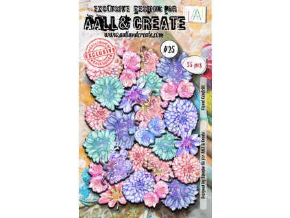 aall and create ephemera die cuts floral confetti