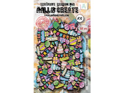 aall and create ephemera die cuts palooza confetti