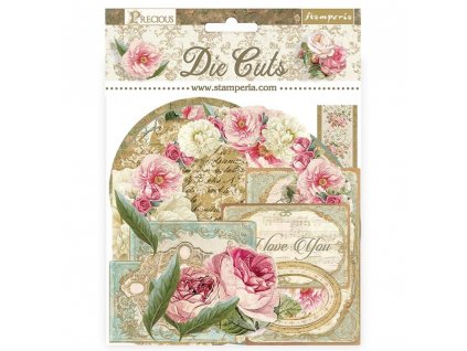 stamperia precious die cuts 39pcs dfldc88