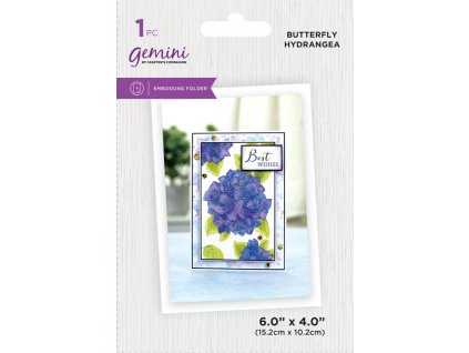 gemini illustrated embossing folder butterfly hydr