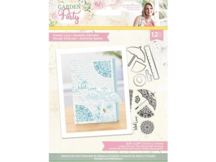 crafters companion garden party stamp die dainty l