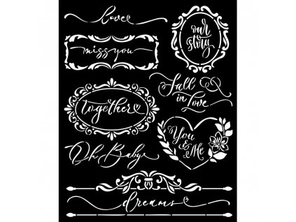 stamperia romance forever thick stencil 20x25cm pl (1)