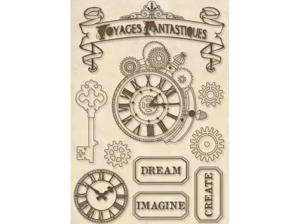 stamperia wooden shapes a5 voyages fantastiques kl
