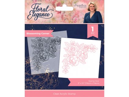 crafters companion floral elegance clear stamp blo