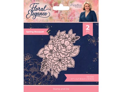 crafters companion floral elegance stamp die sprin