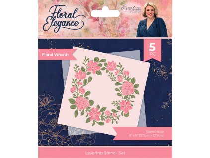 crafters companion floral elegance layering stenci