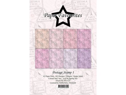 paper favourites postage stamp 1 a5 paper pack pfa