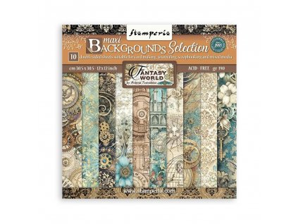 stamperia sir vagabond in fantasy world maxi backg