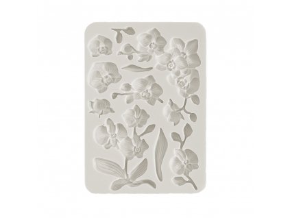 stamperia orchids and cats silicon mould a5 orchid