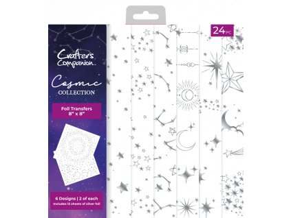 crafters companion cosmic collection 8x8 inch foil