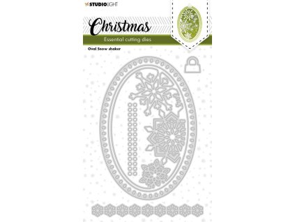 studio light christmas oval snow shaker essentials