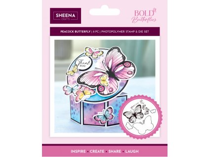 crafters companion bold butterflies stamp die peac