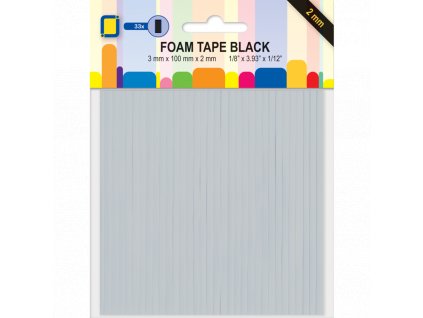 jeje produkt 3d foam lines black 3x100x2mm 33pcs 3