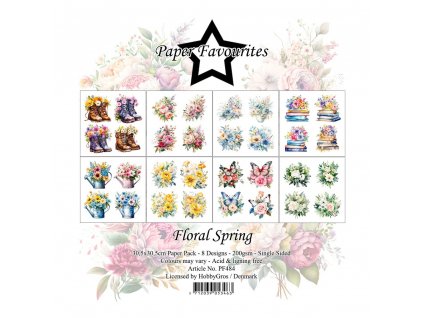 paper favourites floral spring 12x12 inch paper pa