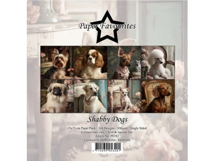 paper favourites shabby dogs 6x6 inch paper pack p