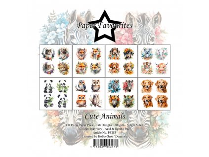 paper favourites cute animals 6x6 inch paper pack