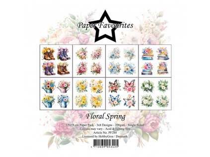paper favourites floral spring 6x6 inch paper pack