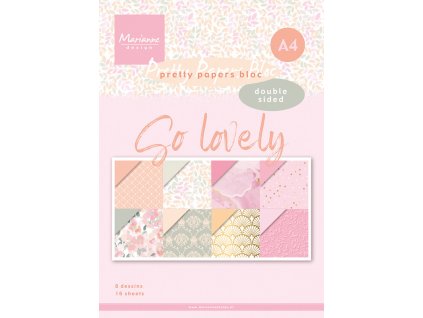 marianne design pretty papers bloc a4 so lovely pk