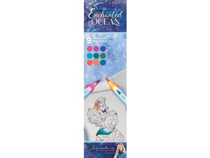 crafters companion enchanted ocean tricolour aqua