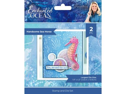 crafters companion enchanted ocean stamp die hands