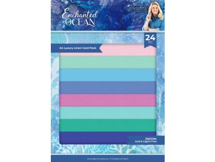 crafters companion enchanted ocean a4 luxury linen