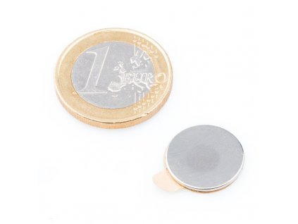 Neodymové magnety 15 mm samolepící 1ks