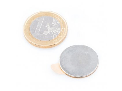 Neodymové magnety 20 mm samolepící 1ks