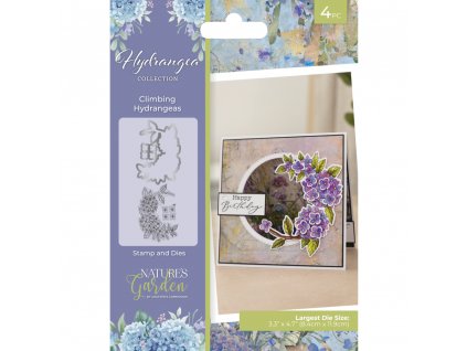 crafters companion hydrangea stamp dies climbing h