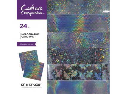 crafters companion holographic 12x12 inch paper pa