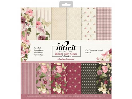 crafters companion bloom with grace 12x12 inch pat