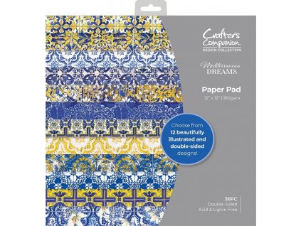 crafters companion mediterranean dreams 12x12 inch