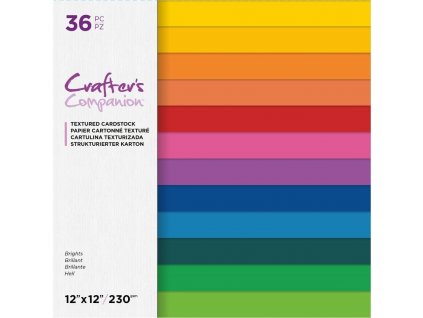 crafters companion brights 12x12 inch textured car