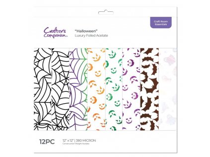 crafters companion halloween luxury foiled acetate