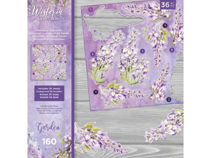 crafters companion wisteria collection 6x6 inch de